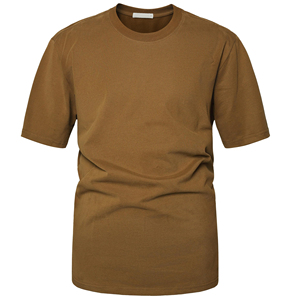 T-shirts personnalisés en gros, style streetwear, 180 g/m², coton pur, col rond, couleur unie, manches courtes, pour hommes - Product Image 1