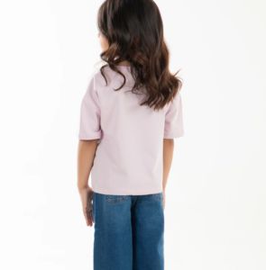T-shirt Enfant Personnalisé Fabricant – Coupe Épaules Tombantes, Uni, Écologique, Respirant, 220g, Fibre de Bambou Lourde, pour Enfants - Product Image 4