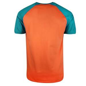 Camiseta de Algodón Azul Marino para Hombre, Cuello Redondo, Manga Corta, Ribete en Contraste, Color Sólido Informal, Corte Regular, Tejido Jersey - Product Image 2