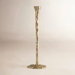 Porte-bougie géométrique en métal doré de luxe pour table de salon, lot de deux, cadre décoratif en métal doré - Product Image 4