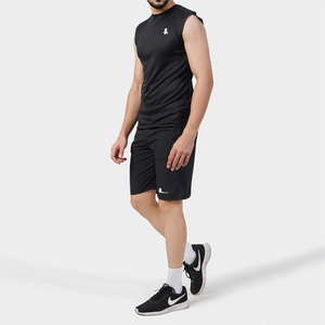 Débardeur de sport pour homme, coupe ajustée, dos nageur, en tissu Spandex/Coton, séchage rapide, broderie - Product Image 5