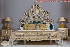 Ensemble de meubles de chambre à coucher de luxe en teck de haute qualité avec un design moderne, taille et couleur personnalisables - Product Image 3