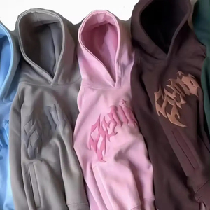 Sudadera con Capucha Unisex, 100% Algodón, Forro Polar Ecológico, Personalizada con Estampado 3D, Invierno, Talla Grande, Logotipo Tejido para Hombre - Product Image 2