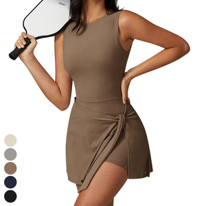 เสื้อยืดเทนนิสเอวสูงแห้งเร็ว กางเกงกอล์ฟออกกำลังกายสำหรับผู้หญิง กางเกงขาสั้นออกกำลังกายวิ่งฤดูร้อนแบบแห้งเร็ว - Product Image 5