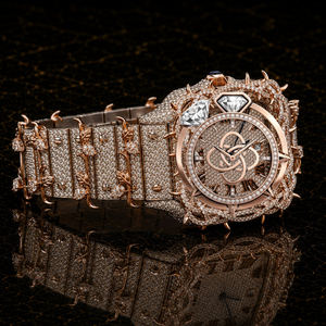 Montre de luxe pour homme en acier inoxydable de qualité supérieure avec diamants en moissanite - Product Image 2
