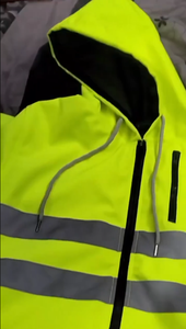 Veste de sécurité ignifuge réfléchissante haute visibilité en acrylique premium, imperméable et coupe-vent, pour le travail dans le secteur de la construction - Product Image 5