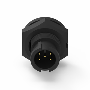 Connecteur industriel étanche IP67 de type soudure avec logement en nylon et contact en laiton 5 broches - Product Image 3