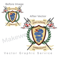 Services de création d'illustrations vectorielles rétro : conversion de logos bitmap en vectoriel, design épuré de haute qualité, livraison rapide et abordable.