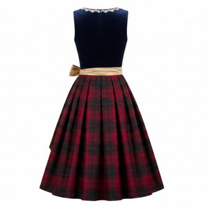Vestido Bávaro de Terciopelo para Mujer, Estilo Oktoberfest, con Delantal, Diseño Tradicional Alemán, Fabricante Premium, Venta al Por Mayor - Product Image 2