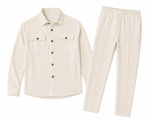 Conjunto de Dos Piezas Personalizado al por Mayor para Hombre, Camiseta y Pantalones Deportivos de Lujo Estilo Urbano, Moda Minimalista Y2K - Product Image 1