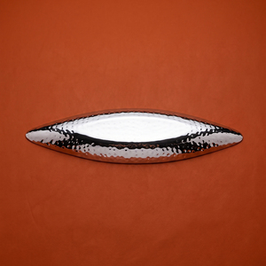 Luxury Boat Shaped Hammered Metal Chocolate Platter <b>Tray</b> With <b>Mirror</b> Polished Finish, Perfect For Hotels And Home Decoration - Product Image 5