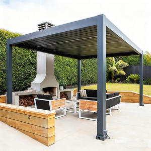 Toit bioclimatique motorisé intelligent de luxe <span class=keywords><strong>en</strong></span> aluminium avec té<span class=keywords><strong>l</strong></span>écommande, imperméable, pour balcon, <span class=keywords><strong>jardin</strong></span>, patio, gazebo - Product Image 4