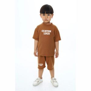 Conjuntos de Ropa para Niños 100% Algodón, Ropa de Verano para Bebés y Niños Pequeños, Camiseta de Manga Corta con Pantalones Cortos, Conjunto de Dos Piezas para Niños de 1 a 12 Años - Product Image 1