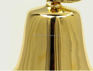Venta caliente Premium brillante pulido latón recubierto Metal artesanía puerta colgante campanas funcionales náutica decoración del hogar modelo fundido - Product Image 5