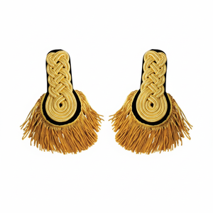 Hombreras Negras y Doradas, Hechas en Hilo Metálico Dorado, Productos al Mejor Precio - Product Image 6