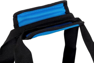 Sac de sport bleu noir avec bandoulière réglable et fermeture éclair, unisexe, décontracté - Product Image 4