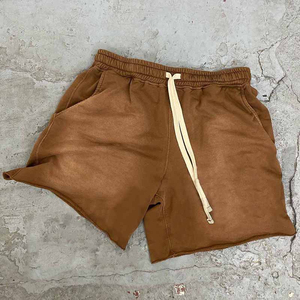 2026 New Custom Lined Double <b>Layer</b> Pockets Breathable Quick Dry <b>Mid</b> Elastic Waist Solid Jogger Sports Workout Men Shorts - Product Image 6