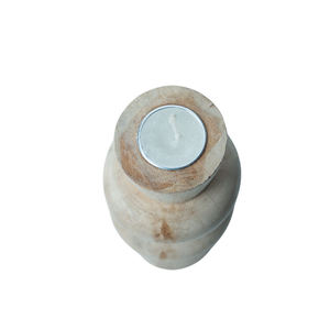 Rustic Handcrafted Wooden Round <b>Candle</b> Stand & <b>Holder</b> by Lavie Creations (LCa-55) for Home Office Wedding Table Decor - Product Image 3