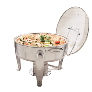 Recipiente para Calentar Comida Tipo Buffet, Portátil, de Acero Inoxidable, con Tapa de Vidrio y Asas - Product Image 5