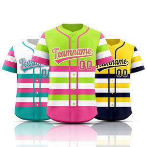 Nuevo Precio Uniforme de Béisbol Transpirable de Talla Grande con Sublimación, Ropa de Equipo Personalizada con Logotipo Impreso en la Parte Delantera, Diseño Antibacterial de Secado Rápido - Product Image 2