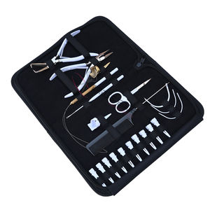 Juego de herramientas avanzadas para extensiones de cabello: Pinza para extensiones de cinta con removedor de microanillos, mini tijeras de 7 pulgadas, pinzas de separación para el dedo, clips de estilismo para salón. - Product Image 1