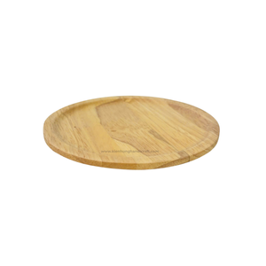 Plat de service en bois naturel durable de conception moderne faite à la main pour la maison et le café - Product Image 4