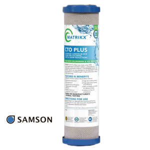 Système de filtration d'eau Catalytic Carbon Block 2,5 x 10 à débit rapide et haute efficacité - Product Image 1