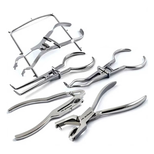 Kit d'instruments de barrage dentaire : Pince à barrage, forceps, cadre, pinces Brinker, outils d'isolation endodontique pour traitement des canaux radiculaires - Product Image 2