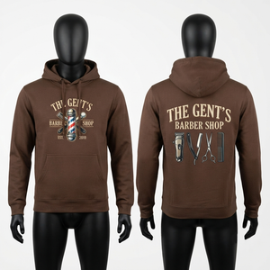 Men's Eco-Friendly Regular Fit Waterproof Windproof Breathable 220-260 GSM Cotton/Polyester Knitted Fabric Pullover <b>Hoodie</b> Front - Product Image 4