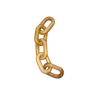 Eco-Friendly Polished <b>Wooden</b> Chain Link Set Stylish Durable Lightweight Tabletop Home Decor Accessories - Product Image 2
