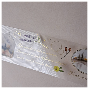 PET Washi ruban de masquage feuille d'or ruban décoratif esthétique pour Journal Scrapbooking artisanat - Product Image 5