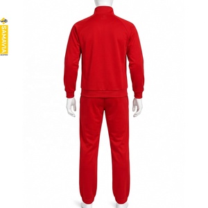 Ensemble de survêtement pour homme SAMAVIA, fermeture éclair intégrale, col montant, vêtements de sport décontractés, couleur unie, polyester, ensemble de jogging, hiver, écologique, séchage rapide - Product Image 2