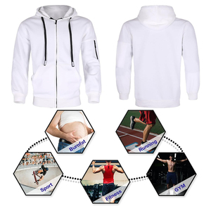 Sudadera con capucha y cremallera completa personalizada – 100% algodón premium, forro polar, color liso, cremallera completa, ajuste cómodo, OEM y marca privada - Product Image 6