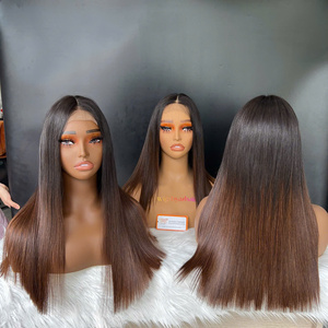 วิกผมแท้ ทรงตรง สีน้ำตาลปลายผม คุณภาพเยี่ยม ผลิตจากเวียดนาม พร้อมจัดส่งทั่วโลก - Product Image 5