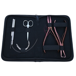 Hair Extension Tools Kit with Heavy Duty Micro Link Installation Tool Microlink Extraction Plier Microlink Pulling Hook loop - Product Image 1