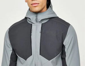 New Customization OEM <b>Mens</b> Nylon Windbreaker Set High Quality Spring Two Piece Sports Suit - Product Image 4