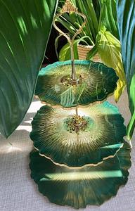 Elegante Soporte para Pastel de Resina con Efecto Mármol para Mesa de Postres de Boda de Lujo y Decoración de Fiestas de Cumpleaños - Product Image 3