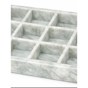 ถาดเสิร์ฟหินอ่อนสีเขียวหรูหรา ถาดตกแต่งหินธรรมชาติสำหรับบ้านและโรงแรม - Product Image 3