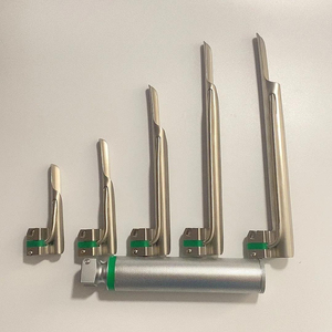 Équipement d'anesthésie vétérinaire, laryngoscope manuel Miller, acier inoxydable argenté, certifié CE, garantie de 3 ans - Product Image 1
