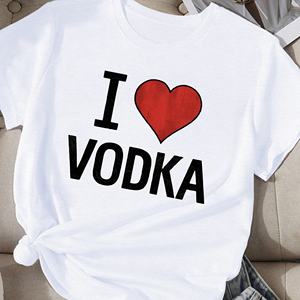 เสื้อยืดผู้หญิงวอดก้า comfit - Product Image 2