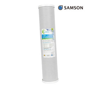 Filtre à charbon actif pour purificateur d'eau commercial de 20 pouces, pour la réduction du chlore, du goût et des odeurs, certifié NSF, matériau standard - Product Image 1