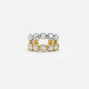 Two Row Diamond Ear Cuff Lab Grown Diamond 14K Gold VVS-VS Clarity Brilliant Cut Polished Finish No <b>Piercing</b> Minimalist <b>Earring</b> - Product Image 1