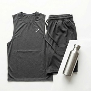 FIFOSPORTS Camiseta de Gimnasio Personalizada con Logotipo para Hombre, 100% Algodón Ecológico de Secado Rápido, Camiseta Deportiva para Entrenamiento Muscular, Venta al Por Mayor, OEM - Product Image 6