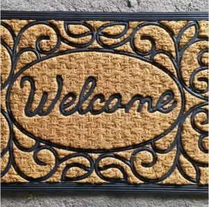 Jucor Exports High Quality Coir Rubber Non Brush Entrance <b>Mat</b> Durable Slip Resistant Dirt Trapping Easy Clean Traditional Design - Product Image 2