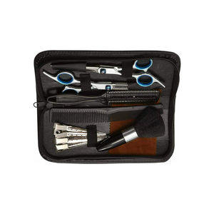 Juego de Tijeras de Barbería de la Mejor Calidad, Color Negro y Azul, Tijeras de Corte con Peine, Juego de Tijeras de Acero Metálico - Product Image 3