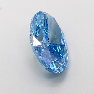 Diamant ovale modifié CVD cultivé en laboratoire, couleur bleu vif fantaisie, clarté VVS2, polissage excellent, pierre précieuse de luxe premium en vrac - Product Image 4