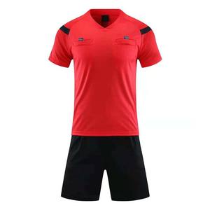 Ensembles d'uniformes d'arbitre de football 100 % polyester par sublimation, service OEM, vêtements d'entraînement sur mesure - Col ras du cou extensible à séchage rapide - Product Image 3