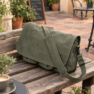 Practical Canvas Messenger <b>Bag</b> with Adjustable Shoulder Strap <b>Bag</b> | Durable Casual <b>Work</b> and Everyday Carry Crossbody <b>Bag</b> for <b>Men</b> - Product Image 4