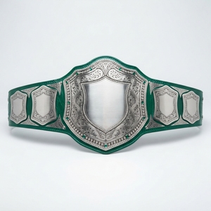 Ceinture de championnat personnalisée pour la lutte, la boxe, les sports, les compétitions, avec plaques métalliques, sangle en cuir, design personnalisé - Product Image 4