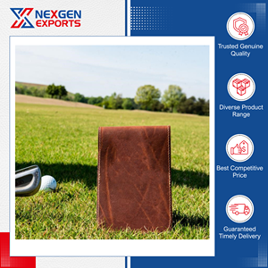 Offre Spéciale sur Porte-Parcours de Golf en Cuir PU et Housse pour Livre de Mesures de Distance – Options de Logo et de Couleur Personnalisables – Commandes en Gros Bienvenues - Product Image 4